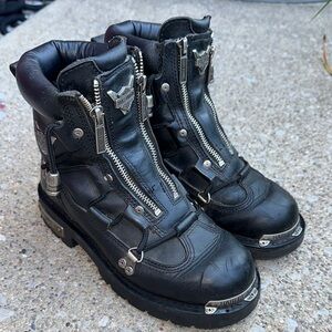 Harley-Davidson Black Leather Boots